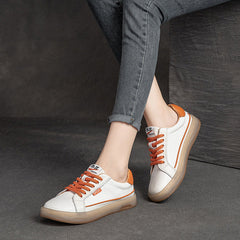 Summer Thin Leather Retro Casual Shoes
