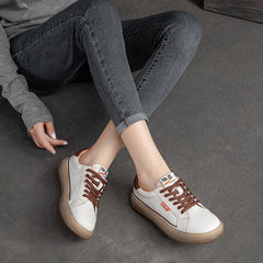 Summer Thin Leather Retro Casual Shoes