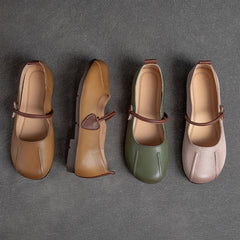 Spring Summer Retro Leather Casual Shoes