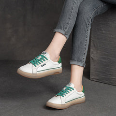 Summer Thin Leather Retro Casual Shoes