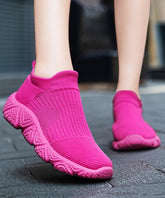 Summer Comfortable Breathable Mesh Rose Flats Shoes