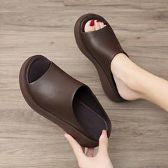 Retro Leather Sandals Slippers Shoes