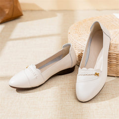 Summer Autumn Leather Soft Retro Casual Shoes