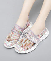 Purple Breathable Mesh Comfy Hollow Out Walking Sandals