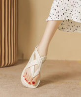 Apricot Versatile Flat Bottomed Strappy Roman Sandals