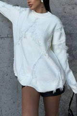 Hollow Tassel Loose Sweater