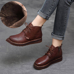 Cozy Autumn Winter Retro Handmade Boots 35-42