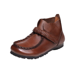 Autumn Retro Soft Leather Casual Shoes
