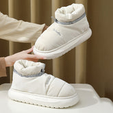 Winter Down Fabric Indoor Waterproof Cotton Shoes