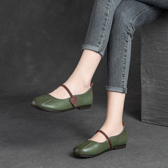 Spring Summer Retro Leather Casual Shoes