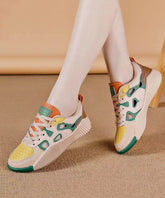 Comfy Green Hollow Out Cross Strap Flat Feet Shoes