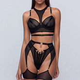 Lingeries Adult Harness Set Erotic Ethical Underwear See Through Mesh Lingeries Transparent