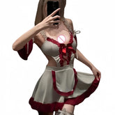 Seductive Lingerie Maid and Maid Japanese Pure Desire Style Gentle Girl Cute No-need-to-take-off Set
