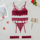 Lingerie Set Lace Transparent Underwear Brief Sets Bra Kit Push Up Breves Sets Erotic Bra And Panty Set