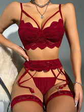 Transparent Bra Set Erotic Costumes Babydoll Underwear Bra Thongs Lingerie Sets
