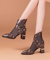 New Hollow Mesh Short Boots Spring And Summer