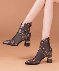 Hollow Mesh Short Boots Spring And Summer