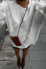 Hollow Tassel Loose Sweater