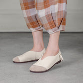 Spring Summer Retro Leather Flat Casual Loafers