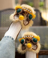 Handmade Flats Comfortable Tiger Head Shoes