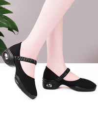 Casual Splicing Chunky Shoes Black Breathable Mesh