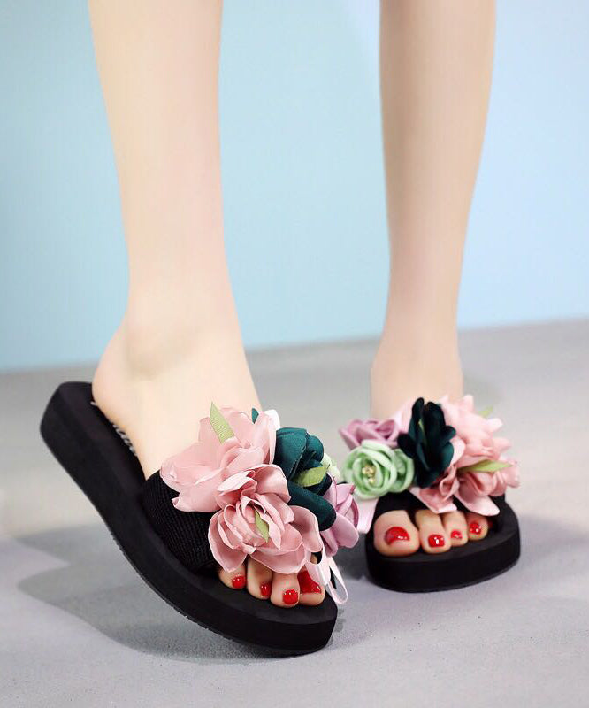Vacation Flower Beach Slide Sandals