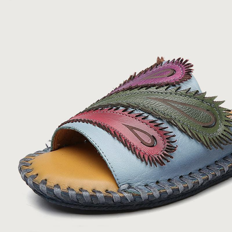 Ethnic Style Flat Bottom Casual Beach Slippers