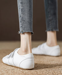 Casual Green Suede Buckle Strap Splicing Flat Shoes For Women