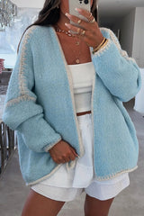 Casual Long-sleeved Loose Knitted Cardigan