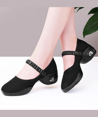 White Chunky Breathable Mesh Sport Shoes Buckle Strap