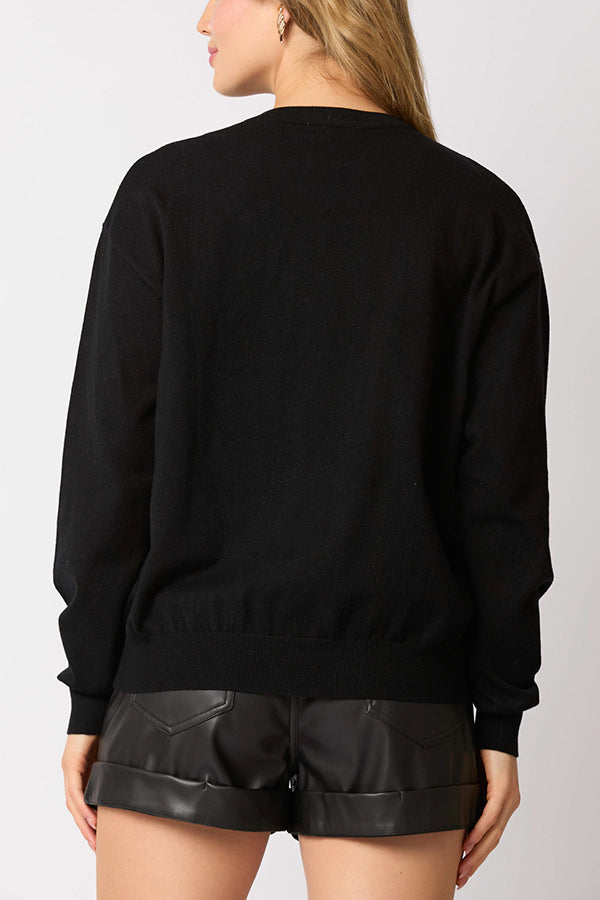Christmas Soldier Sequined Casual Sweatshirt