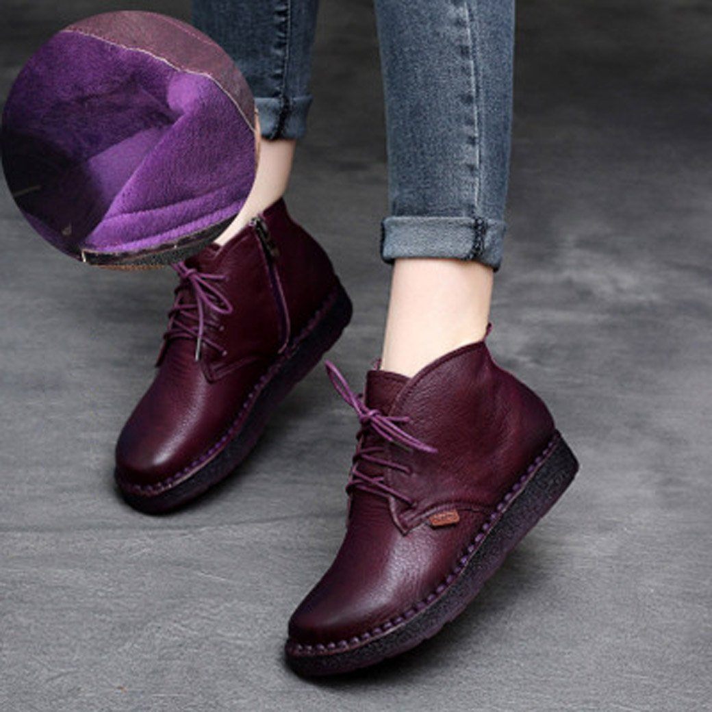 Cozy Autumn Winter Retro Handmade Boots 35-42