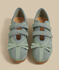 Rose Suede Beautiful Splicing Flat Shoes For Women