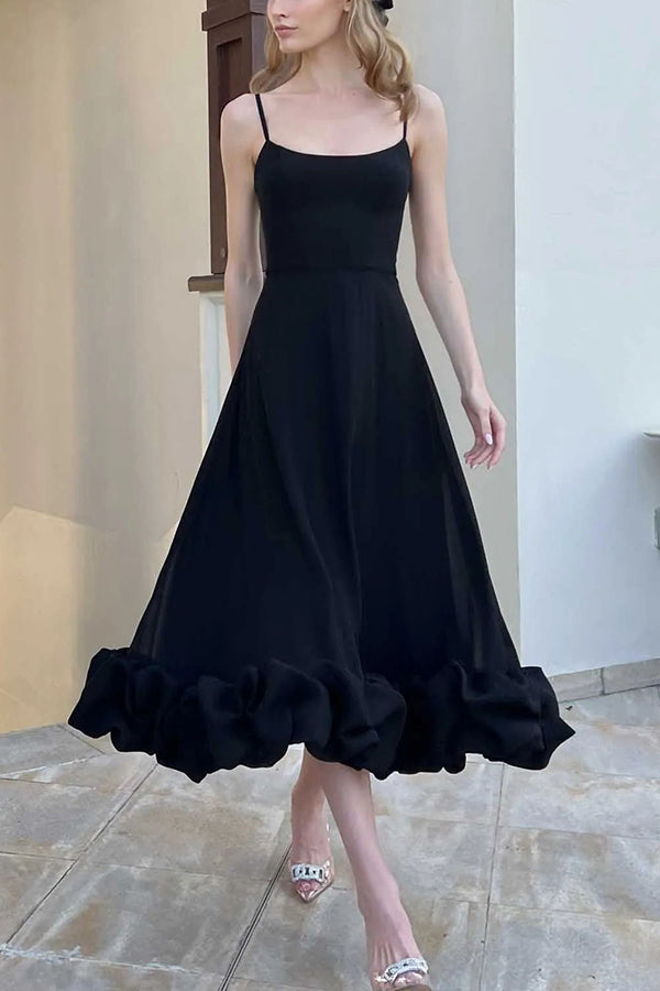 camisole waist cinching charm multi-color banquet party MIDI skirt