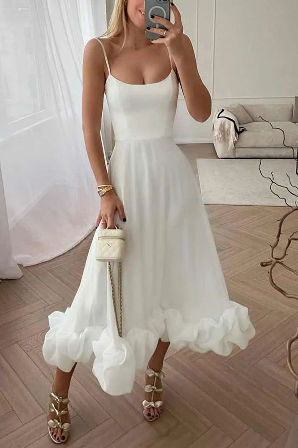 camisole waist cinching charm multi-color banquet party MIDI skirt