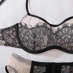 2026 and Comfortable Mesh Contrast Splicing Perspective Lace Body Shaping