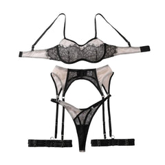 2026 and Comfortable Mesh Contrast Splicing Perspective Lace Body Shaping