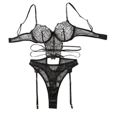 2026 Erotic Lace Embroidery Hollow Out Backless Mesh See Through Erotic Teddy Bear Lingerie