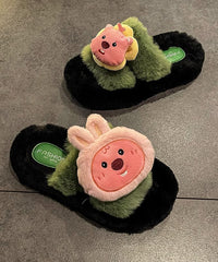 Cartoon Thick Sole Home Comfortable Plush Slippers