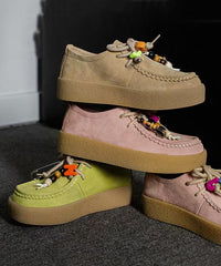 Spring New Style Lace Up Versatile Platform Shoes