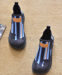 Red Denim Fabric New Splicing Ankle Boots