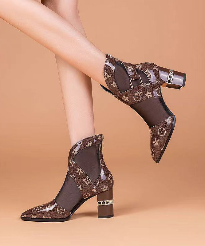 Hollow Mesh Short Boots Spring And Summer