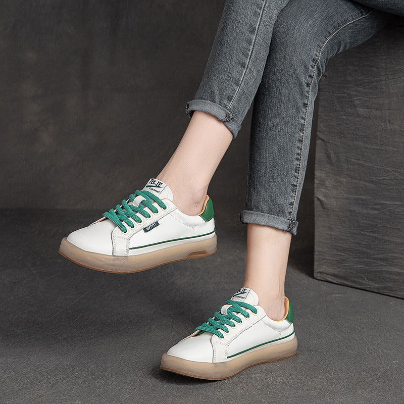 Summer Thin Leather Retro Casual Shoes