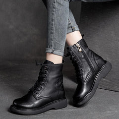 Autumn Winter Retro Casual Leather Boots