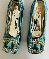 Boutique Splicing Flat Shoes Black Faux Leather Zircon