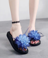Fashionable Flower Beach Slide Sandals Peep Toe