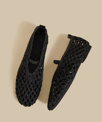 Silver Hollow Out Breathable Splicing Sandals