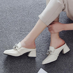 Red High Heels High Heel Slippers