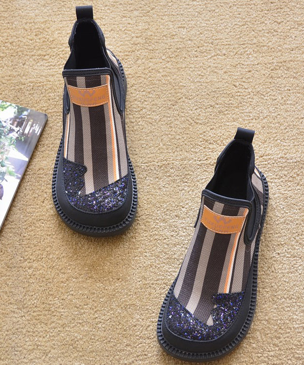 Red Denim Fabric New Splicing Ankle Boots