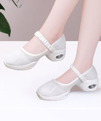 Casual Splicing Chunky Shoes Black Breathable Mesh